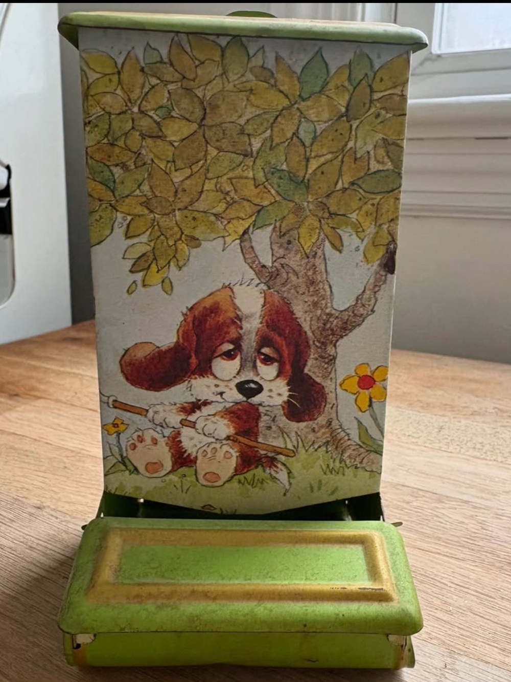 Vintage Retro Match Box Holder Anthropomorphic Dog Farmhouse Kitchen Fireplace - Picture 2 of 10